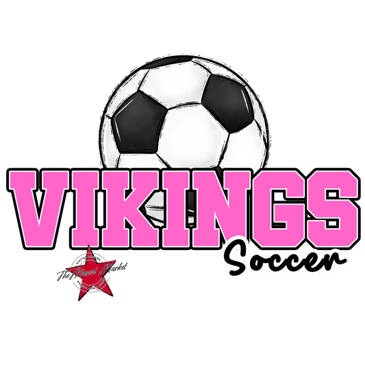 Vikings Varsity Soccer-Baby Pink