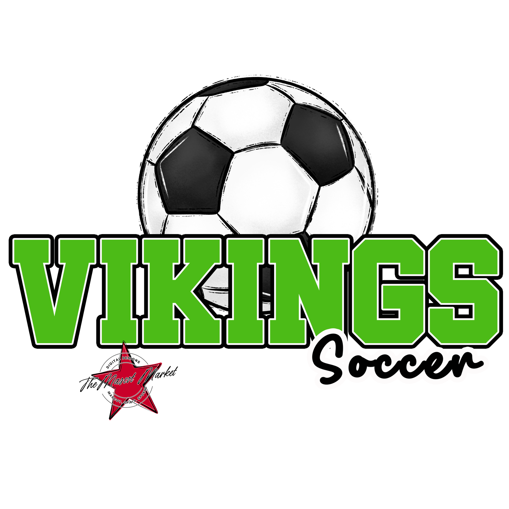 Vikings Varsity Soccer-Bright Green