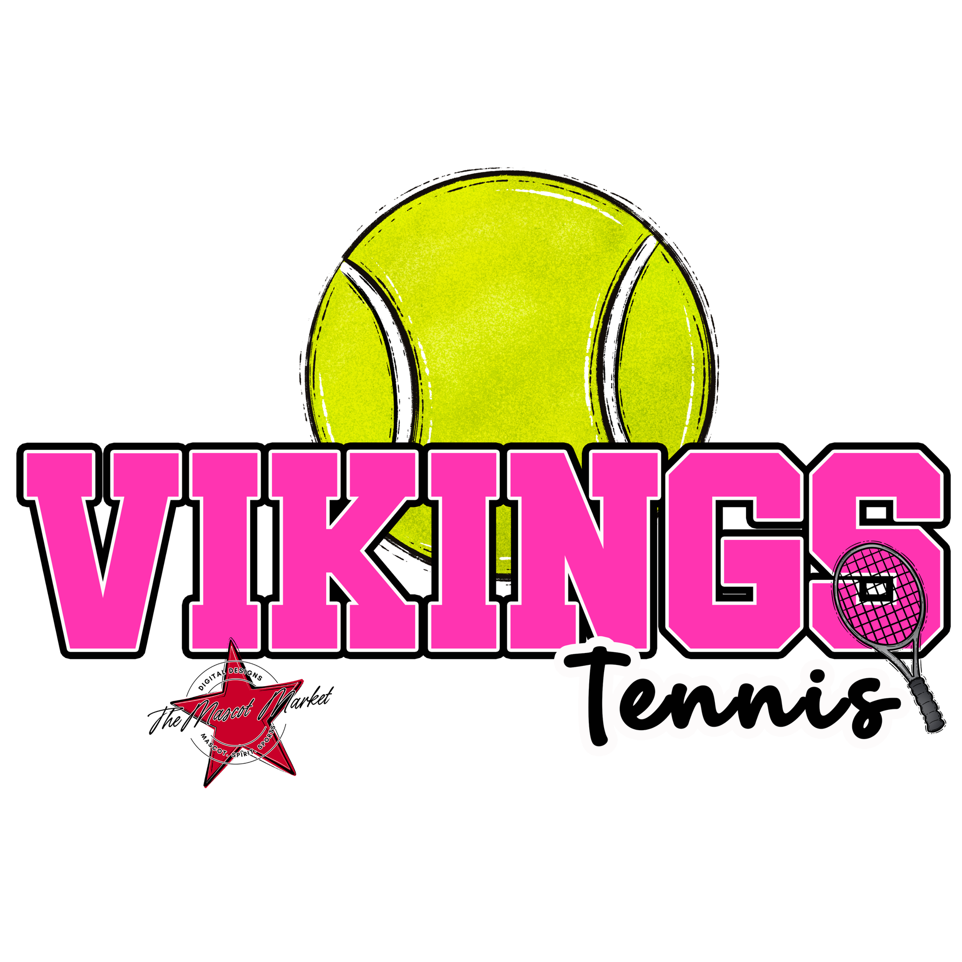 Vikings Varsity Tennis-Pink