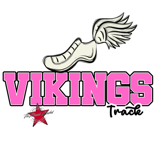Vikings Varsity Track-Baby Pink