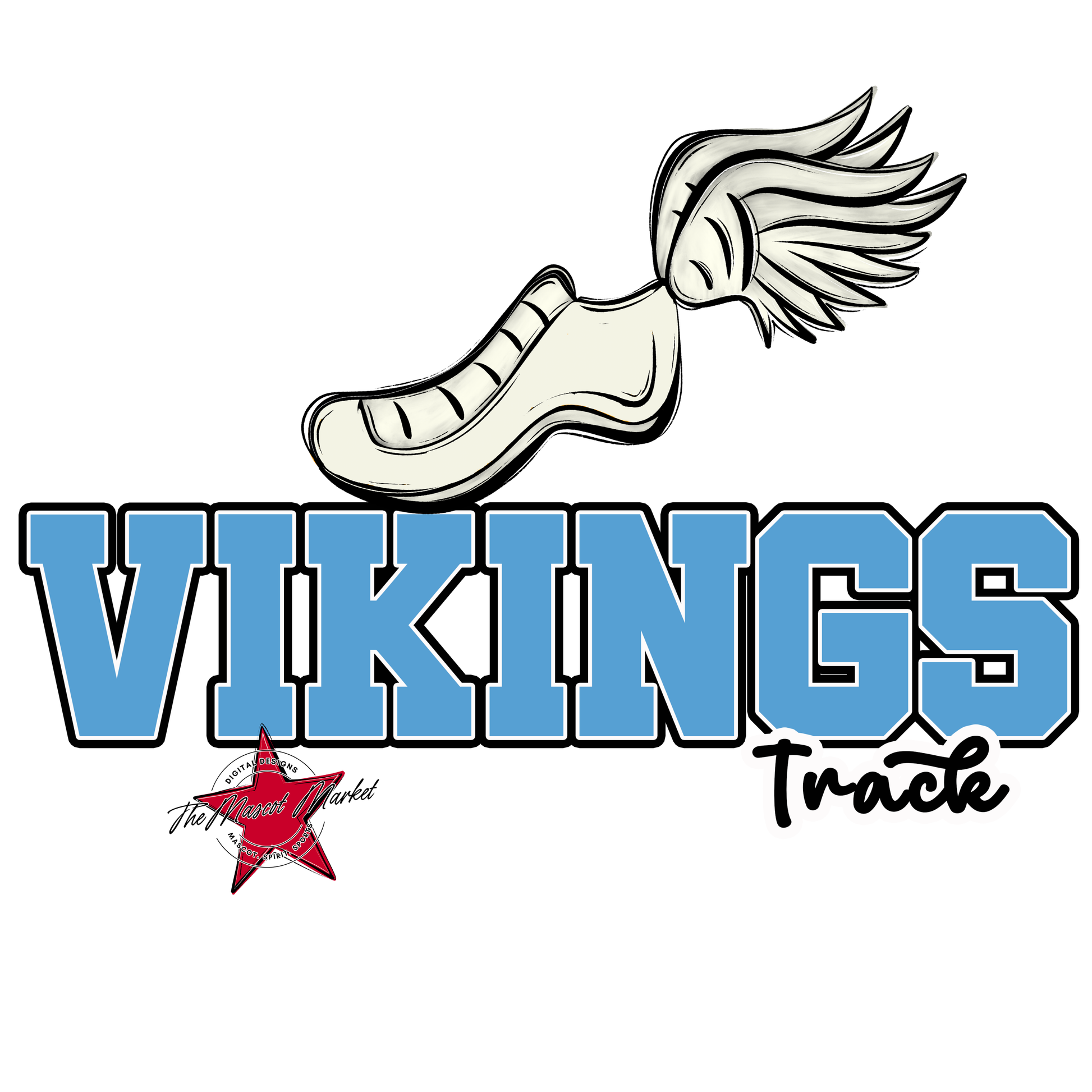 Vikings Varsity Track-Carolina Blue