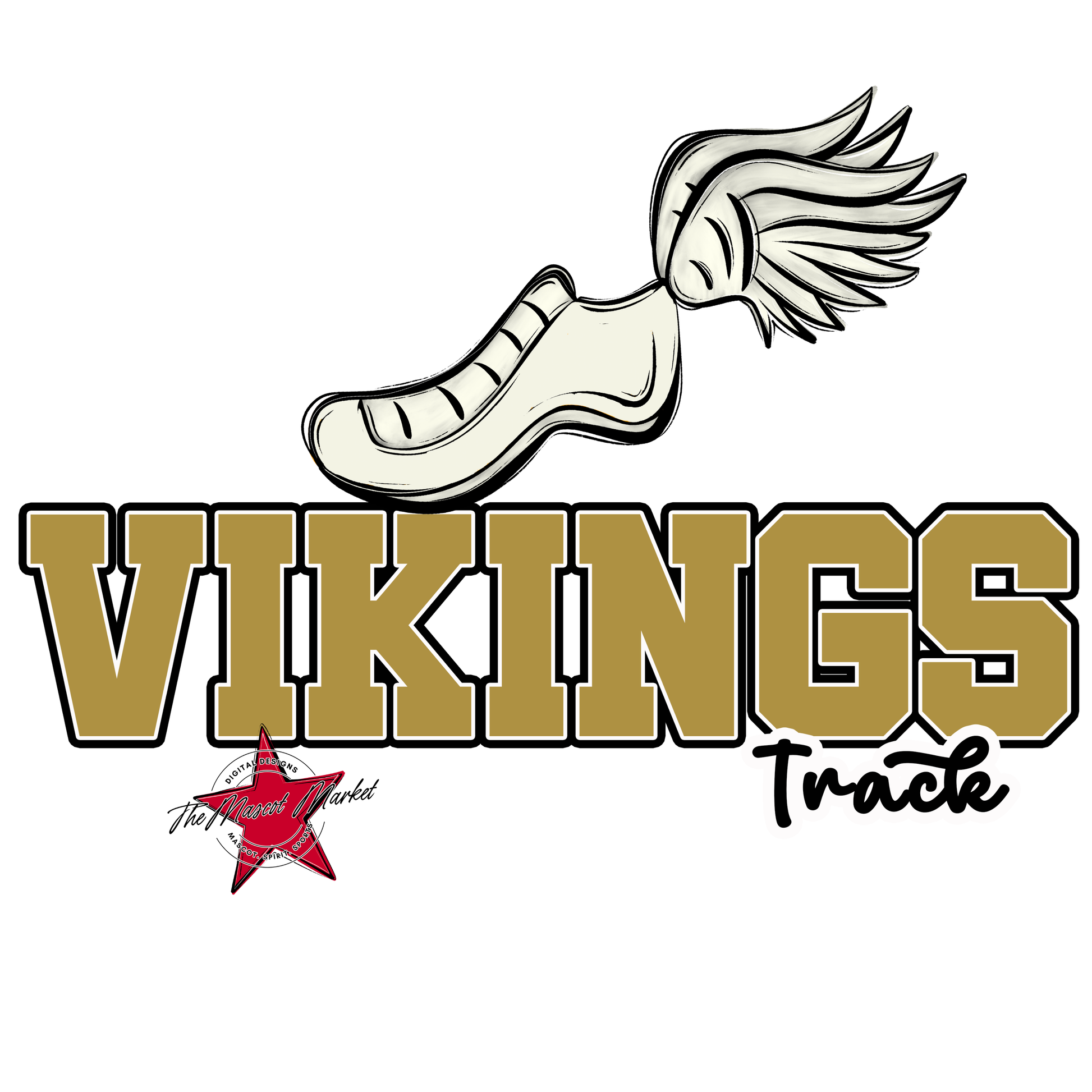 Vikings Varsity Track-Gold