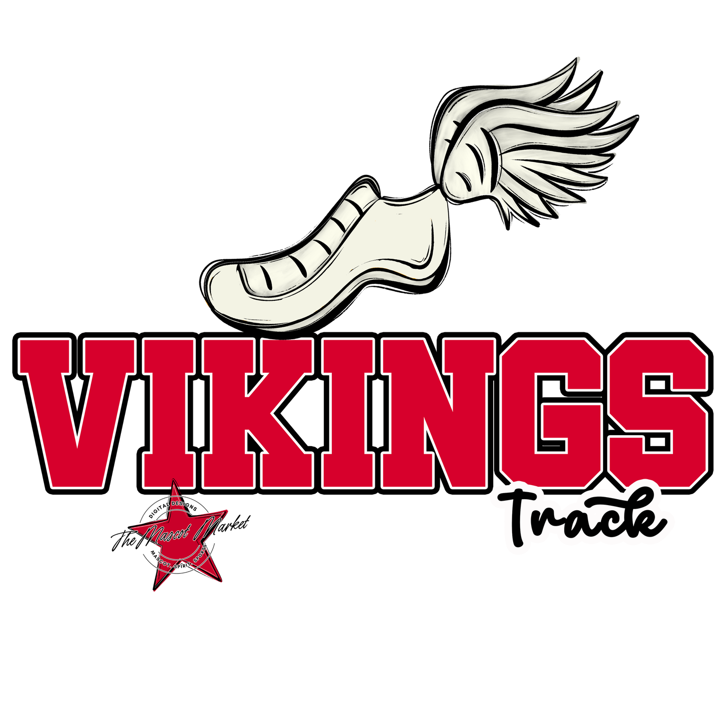 Vikings Varsity Track-Red