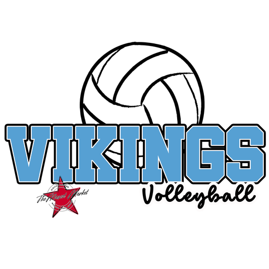 Vikings Varsity Volleyball-Carolina Blue
