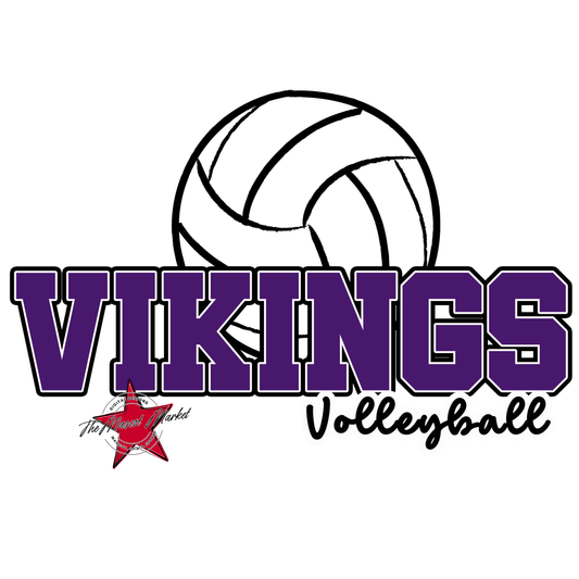 Vikings Varsity Volleyball-Purple