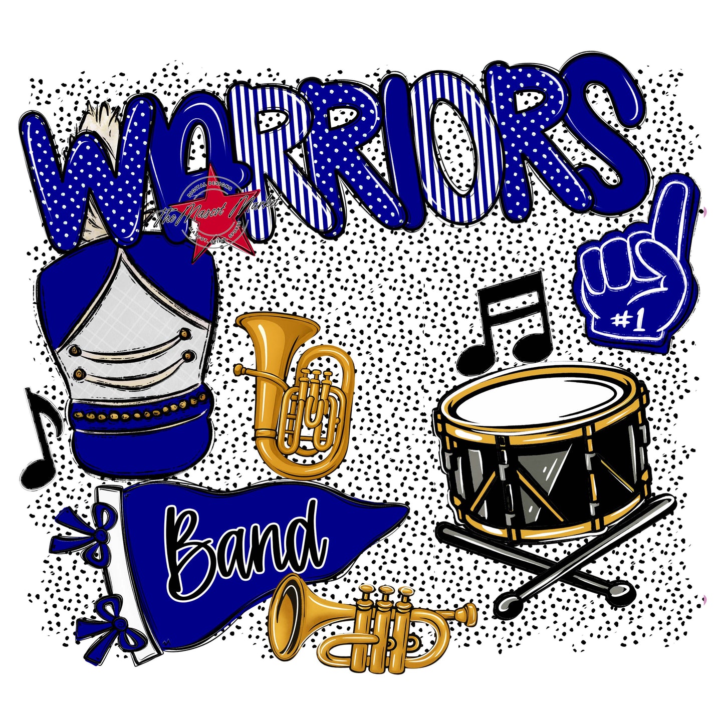 Warriors Band Spirit-Blue