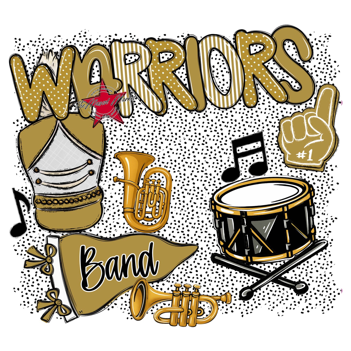 Warriors Band Spirit-Gold