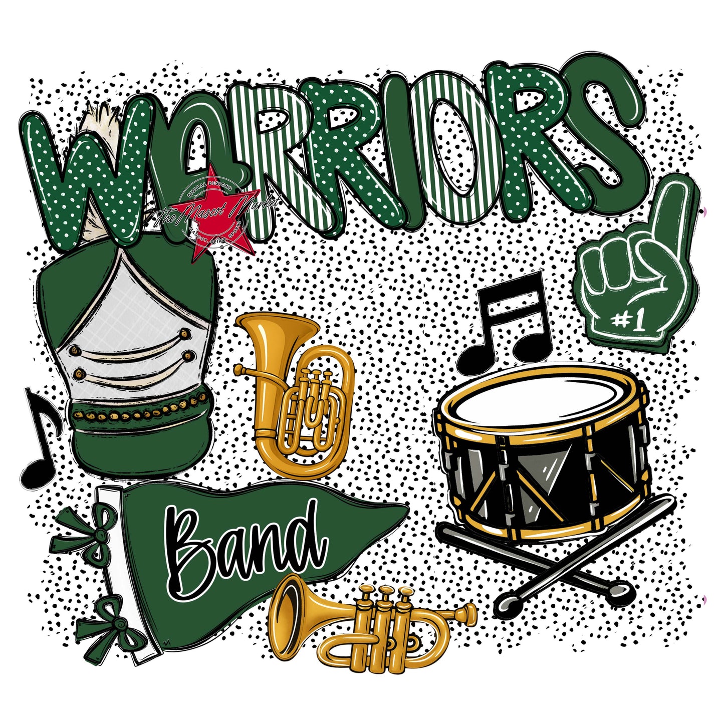 Warriors Band Spirit-Green