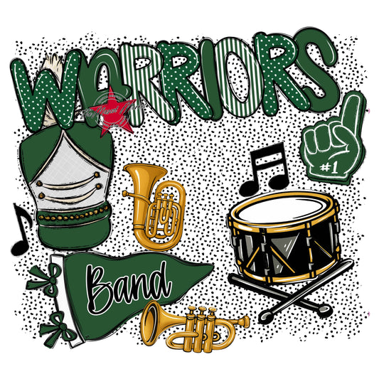 Warriors Band Spirit-Green
