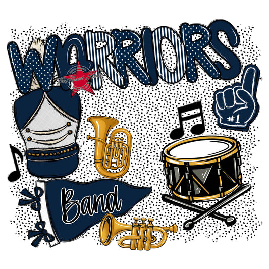 Warriors Band Spirit-Navy