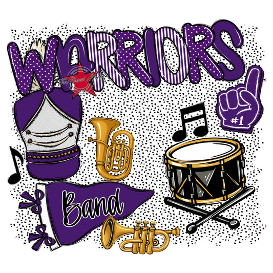 Warriors Band Spirit-Purple