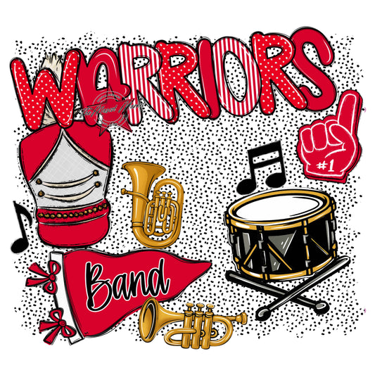 Warriors Band Spirit-Red