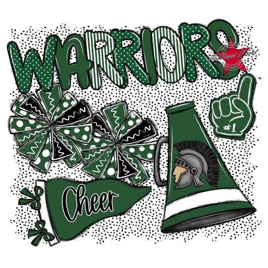 Warriors Cheer Spirit-Green