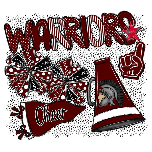 Warriors Cheer Spirit-Maroon