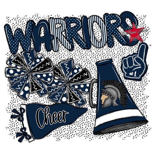 Warriors Cheer Spirit-Navy