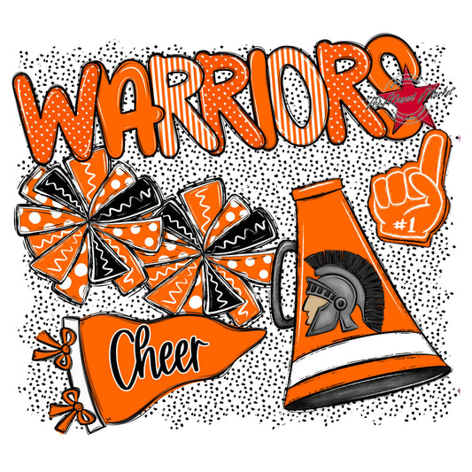 Warriors Cheer Spirit-Orange