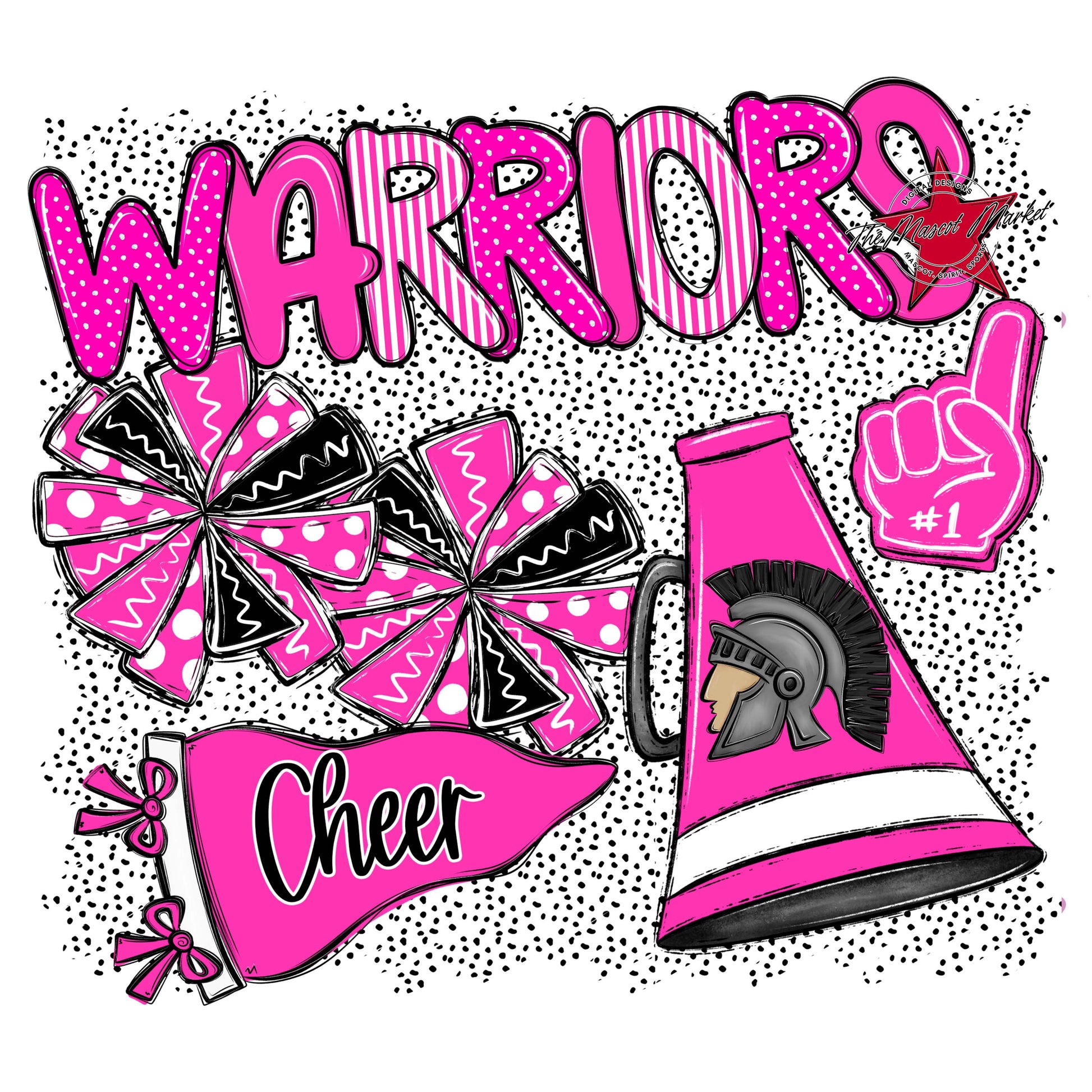 Warriors Cheer Spirit-Pink