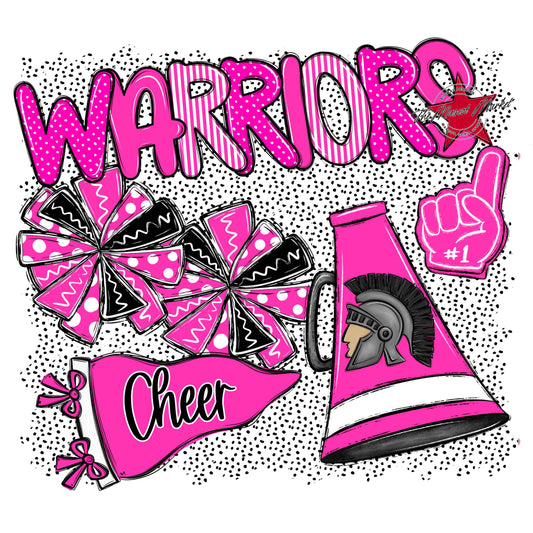 Warriors Cheer Spirit-Pink