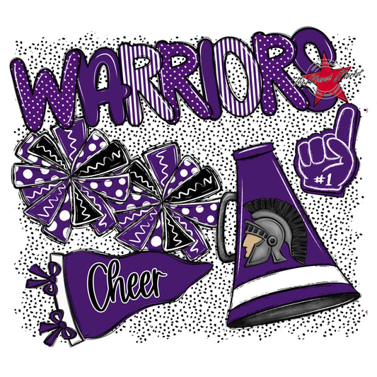 Warriors Cheer Spirit-Purple