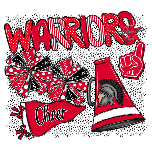 Warriors Cheer Spirit-Red