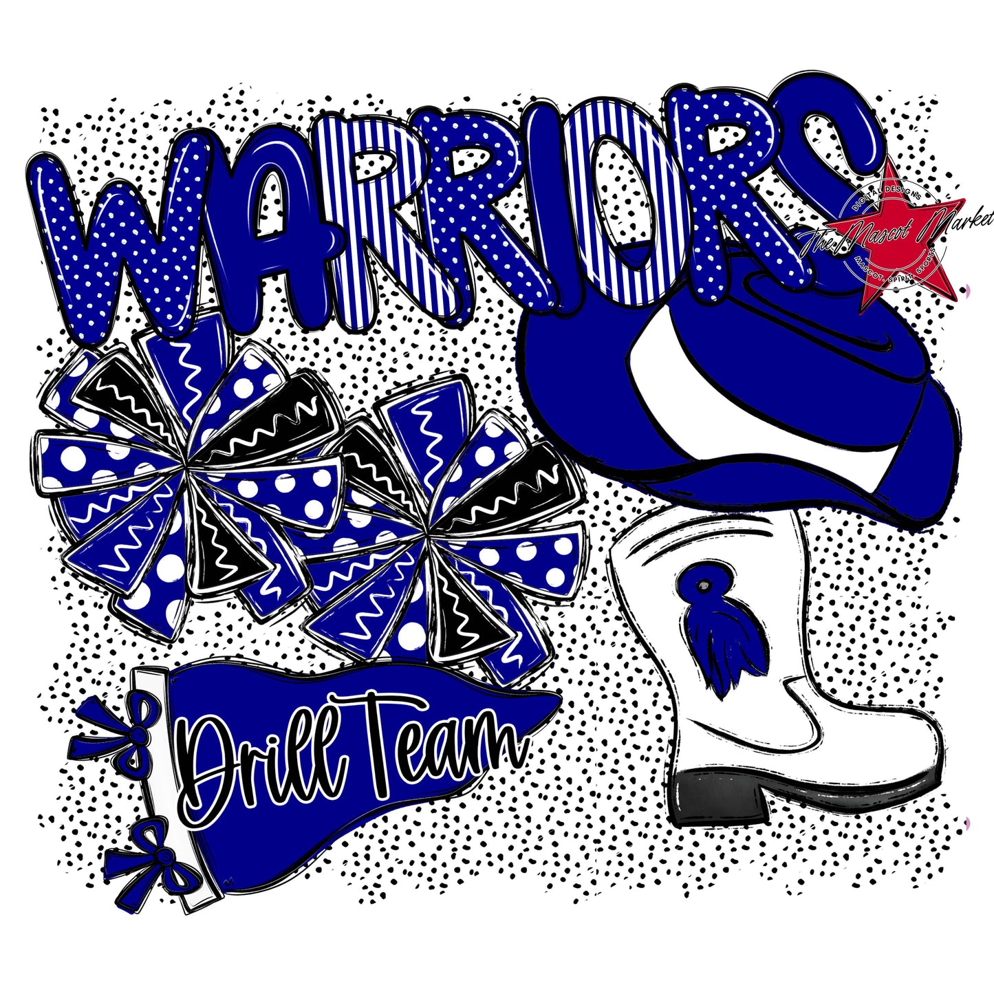 Warriors Drillteam Spirit-Blue