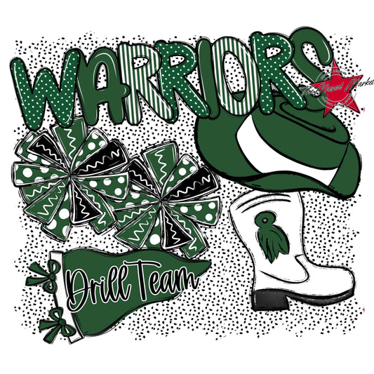 Warriors Drillteam Spirit-Green