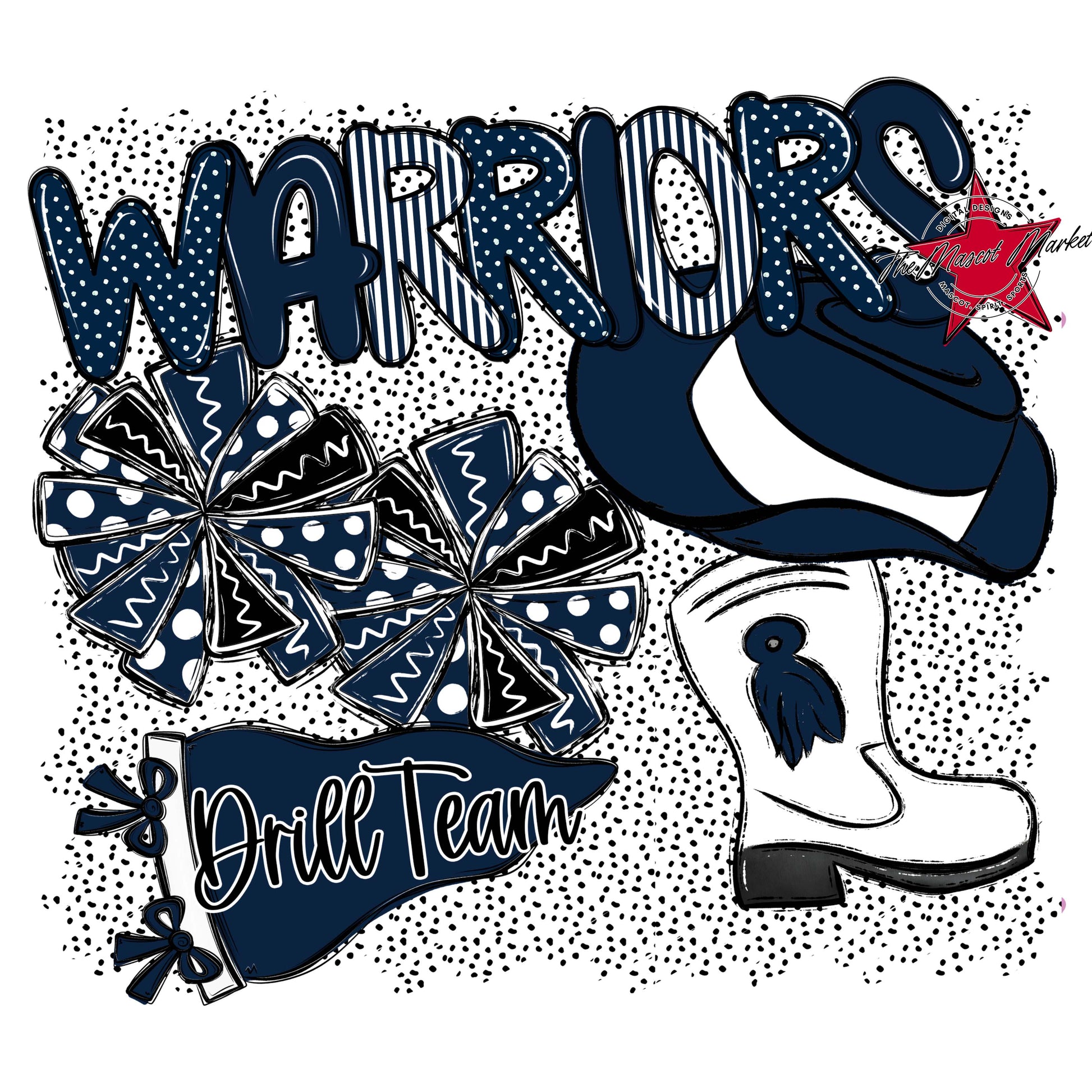Warriors Drillteam Spirit-Navy