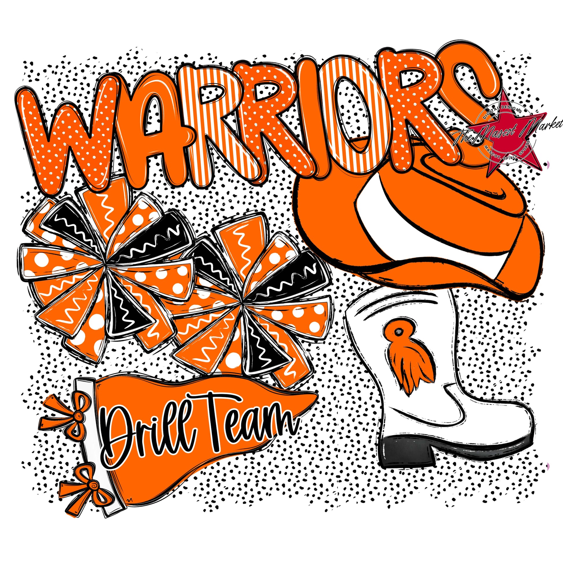 Warriors Drillteam Spirit-Orange