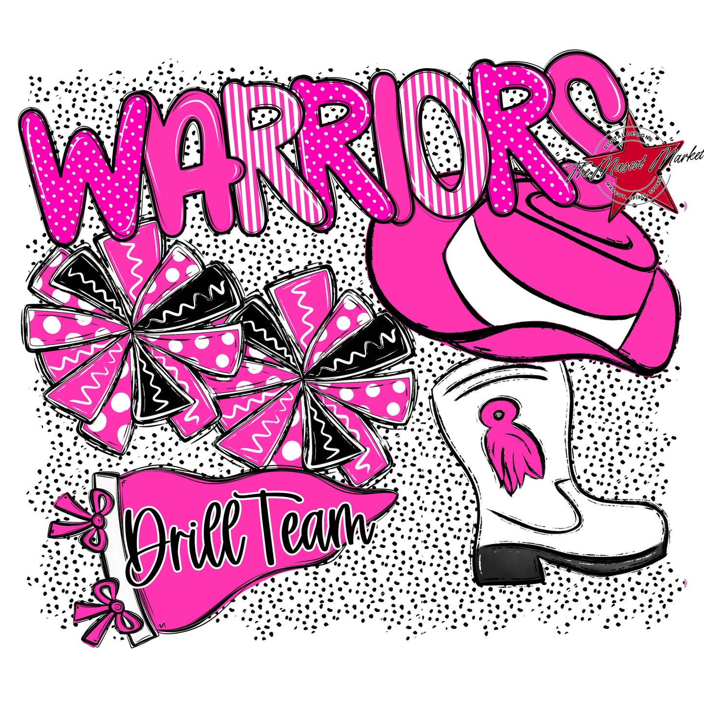 Warriors Drillteam Spirit-Pink