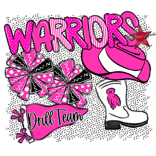 Warriors Drillteam Spirit-Pink