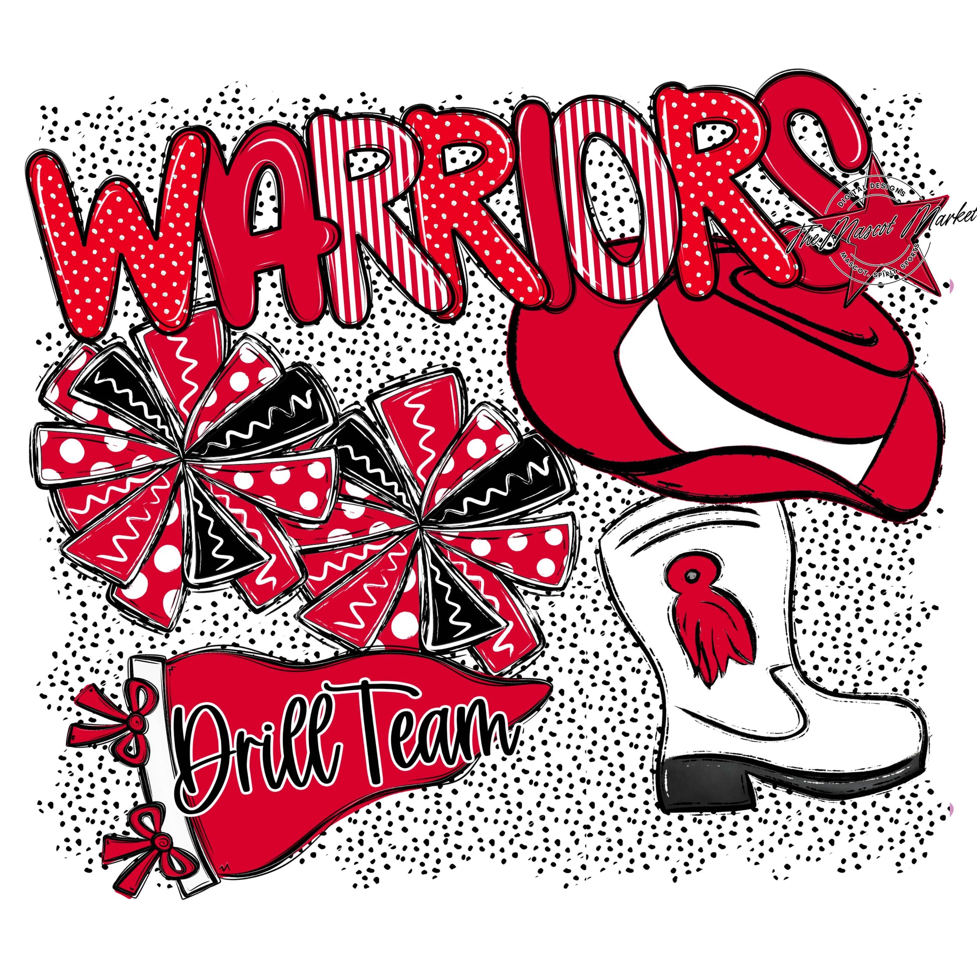 Warriors Drillteam Spirit-Red