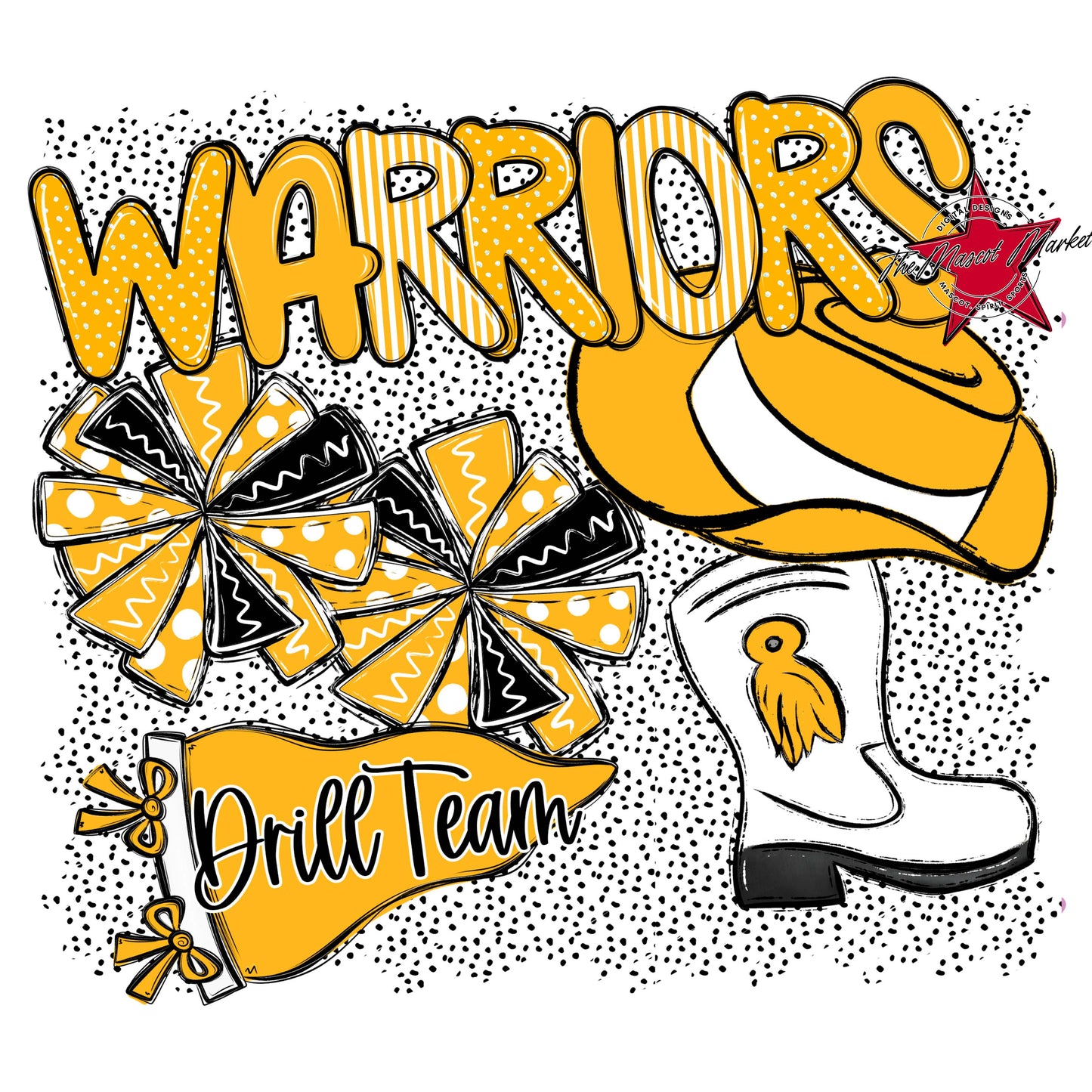 Warriors Drillteam Spirit-Yellow