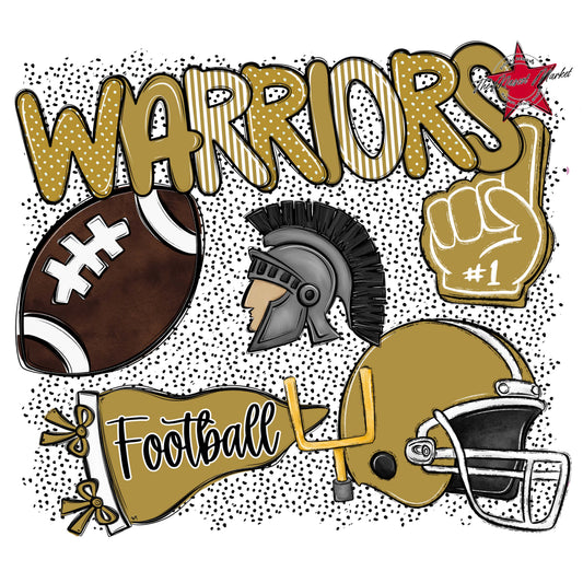 Warriors Football Spirit-Gold