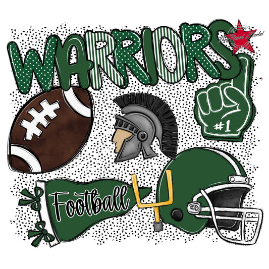 Warriors Football Spirit-Green