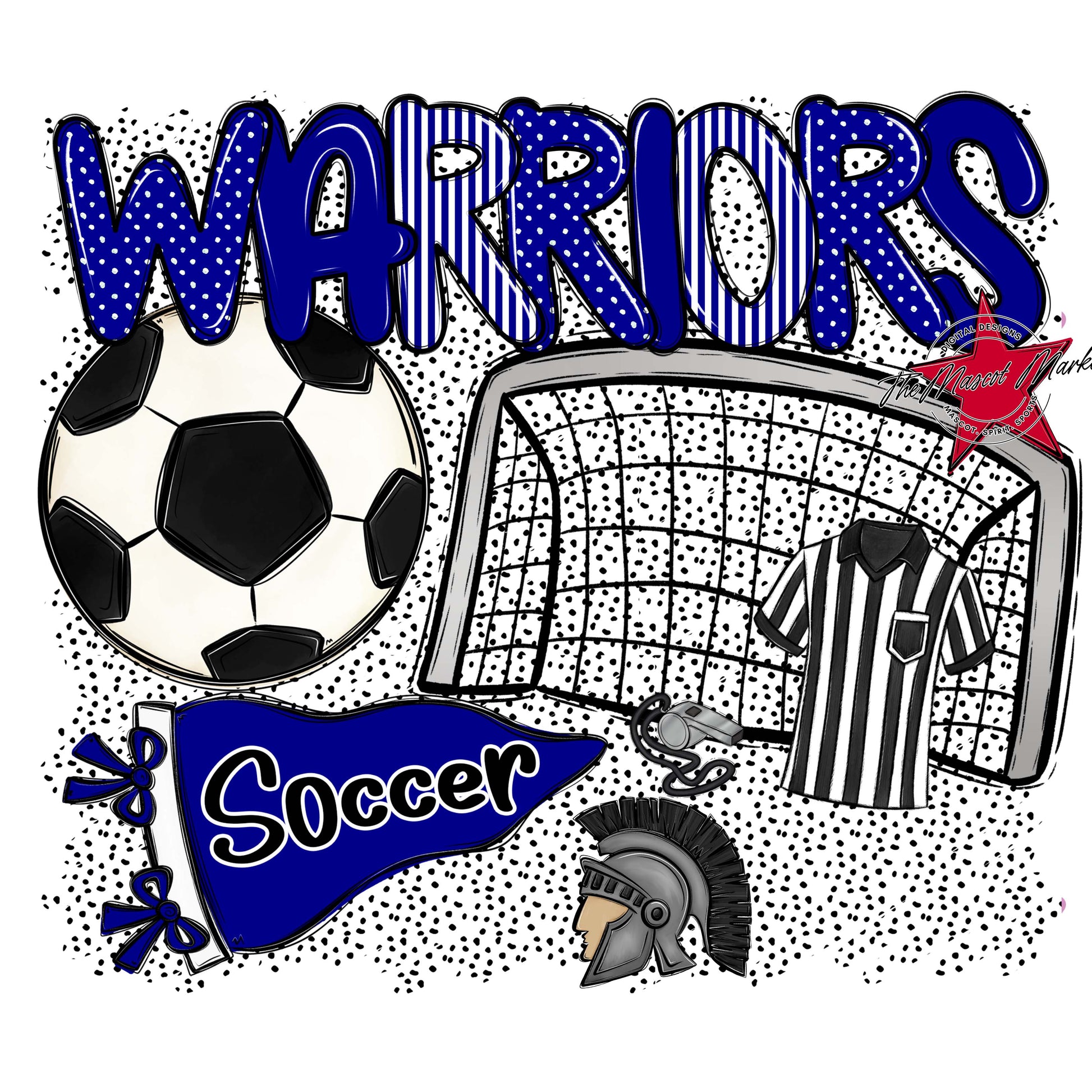 Warriors Soccer Spirit-Blue