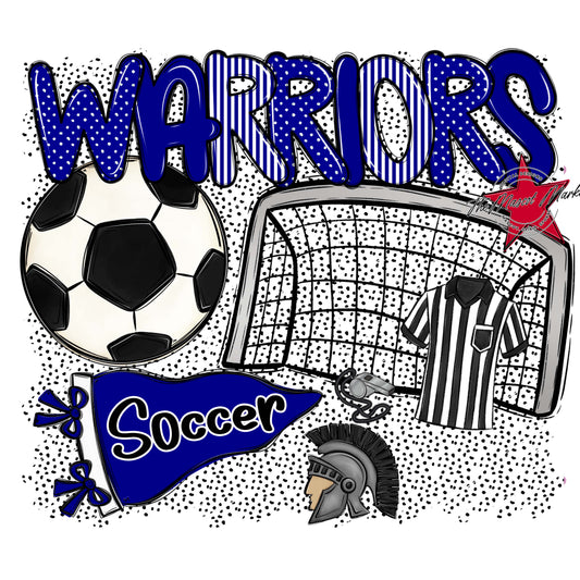 Warriors Soccer Spirit-Blue