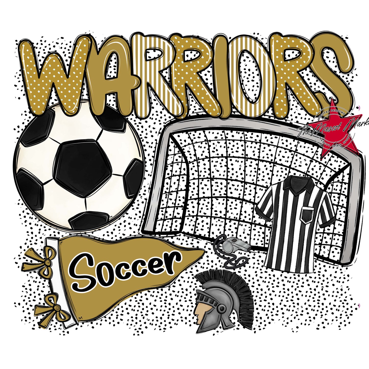 Warriors Soccer Spirit-Gold
