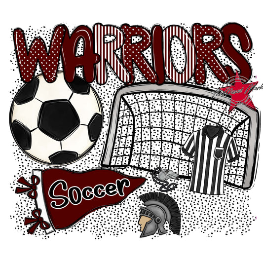 Warriors Soccer Spirit-Maroon
