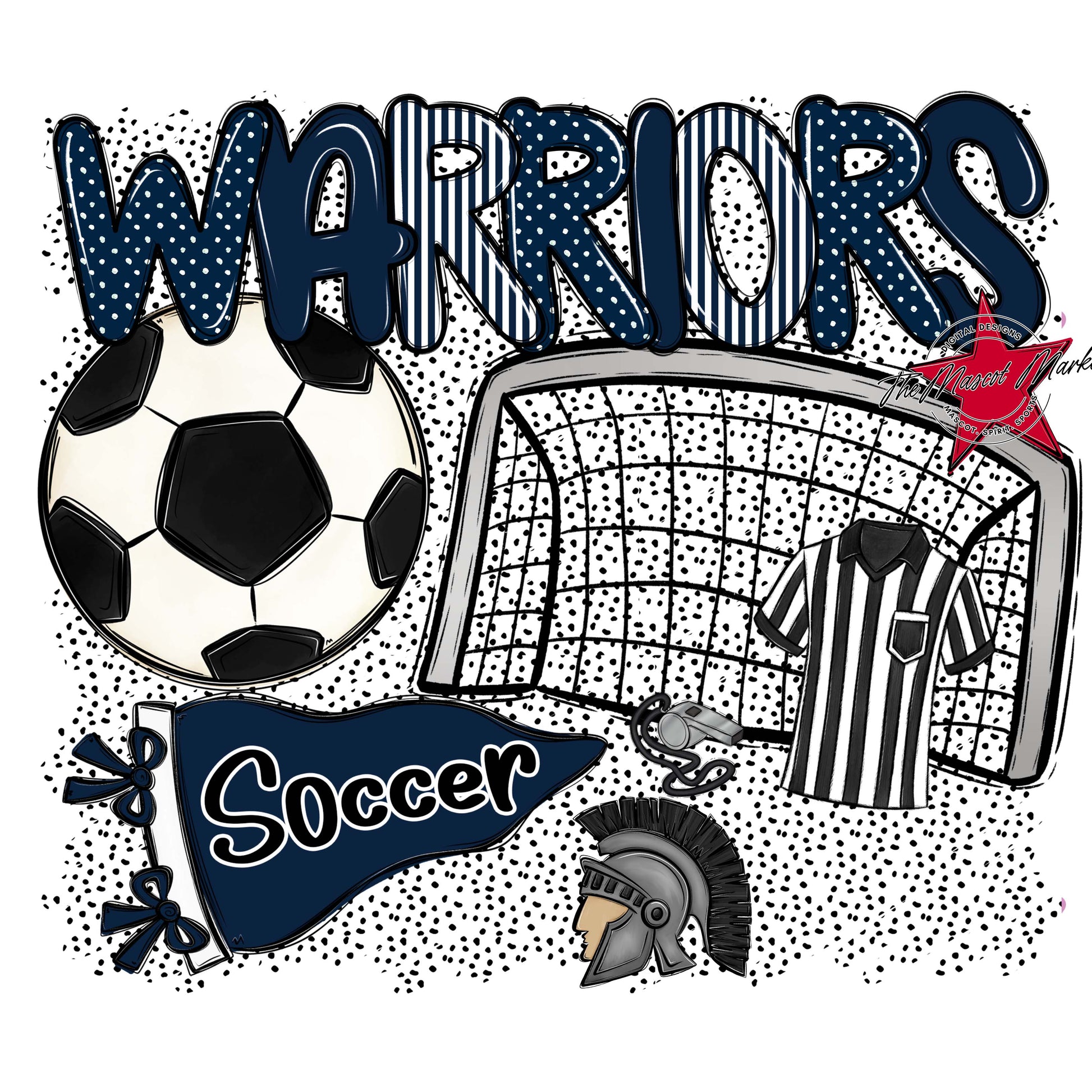 Warriors Soccer Spirit-Navy