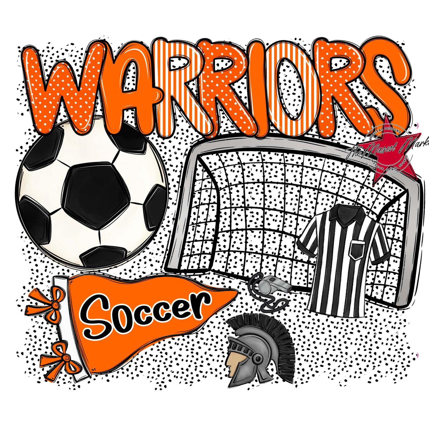 Warriors Soccer Spirit-Orange