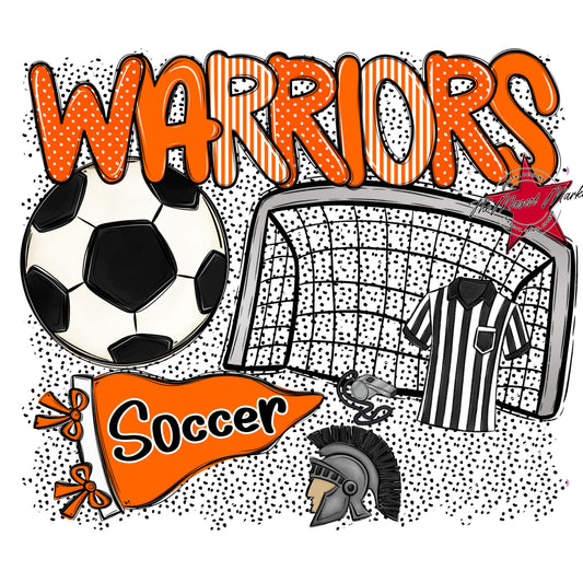 Warriors Soccer Spirit-Orange
