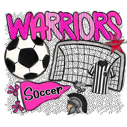 Warriors Soccer Spirit-Pink