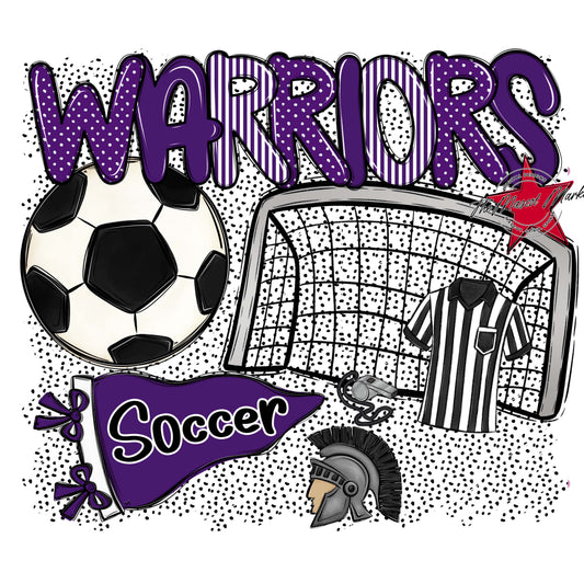 Warriors Soccer Spirit-Purple
