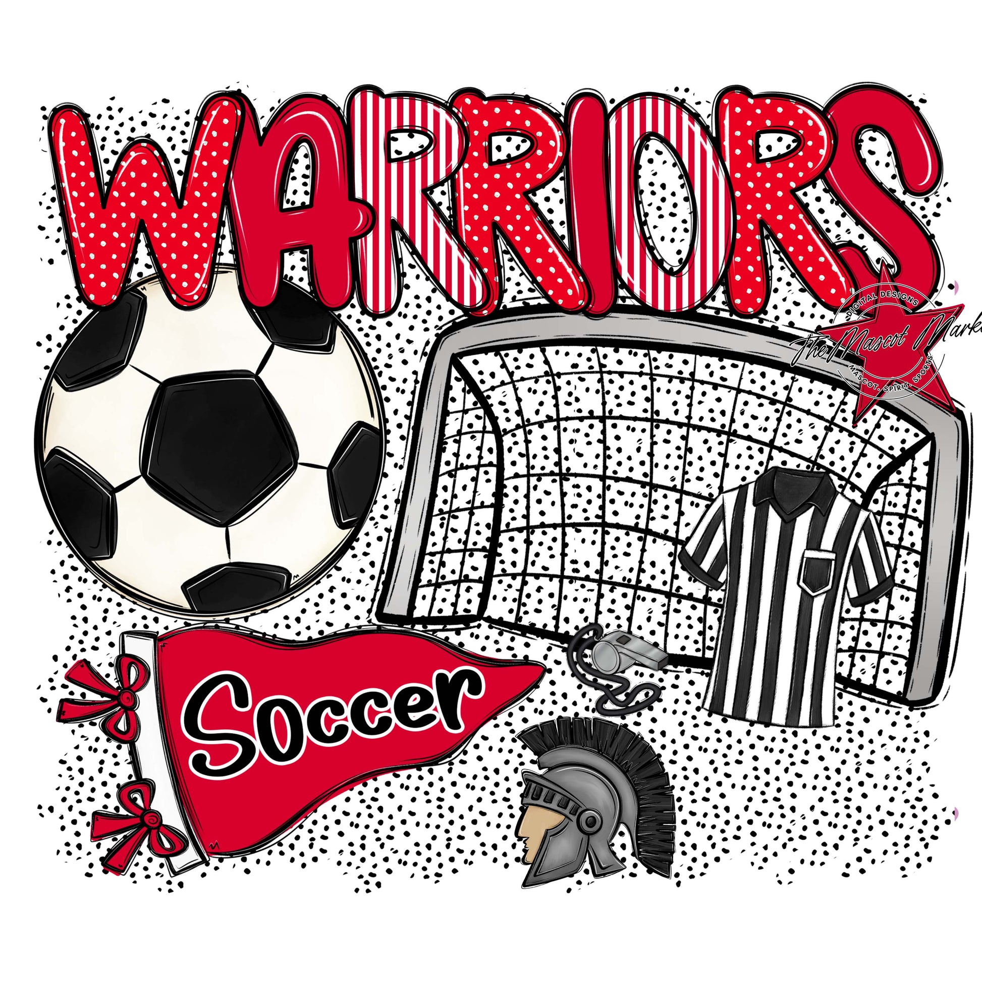 Warriors Soccer Spirit-Red