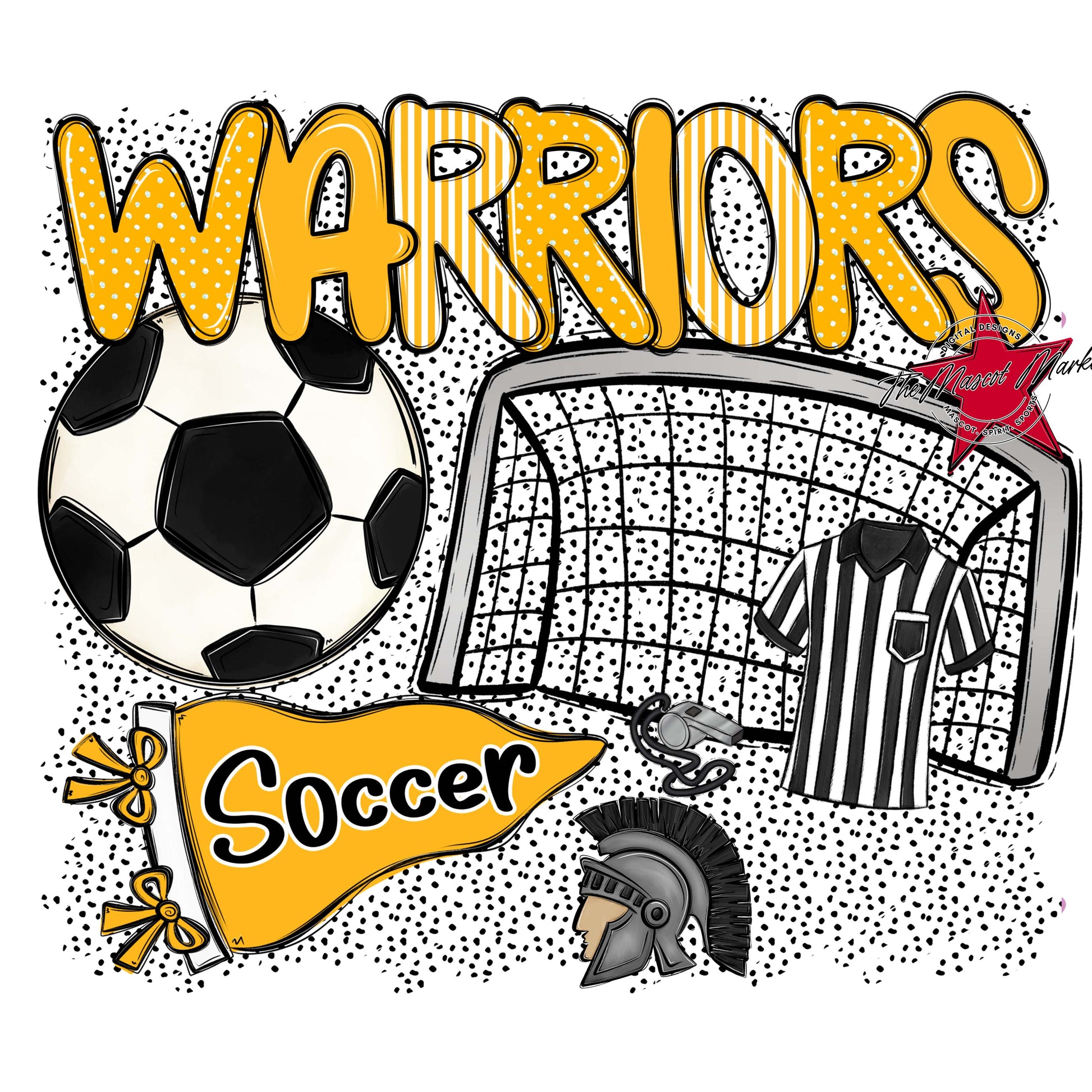 Warriors Soccer Spirit-Yellow