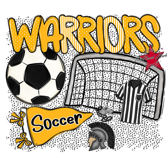 Warriors Soccer Spirit-Yellow