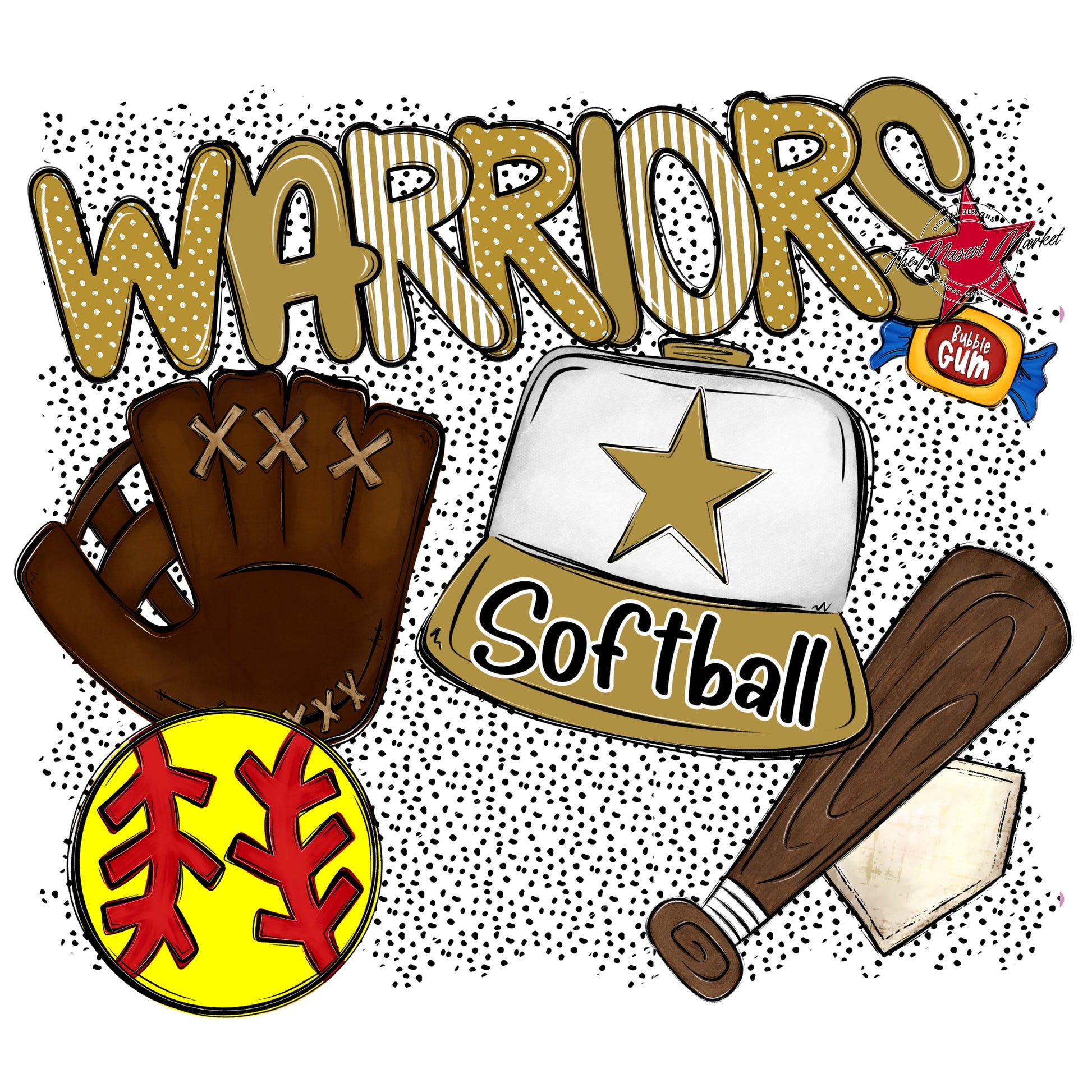 Warriors Softball Spirit-Gold