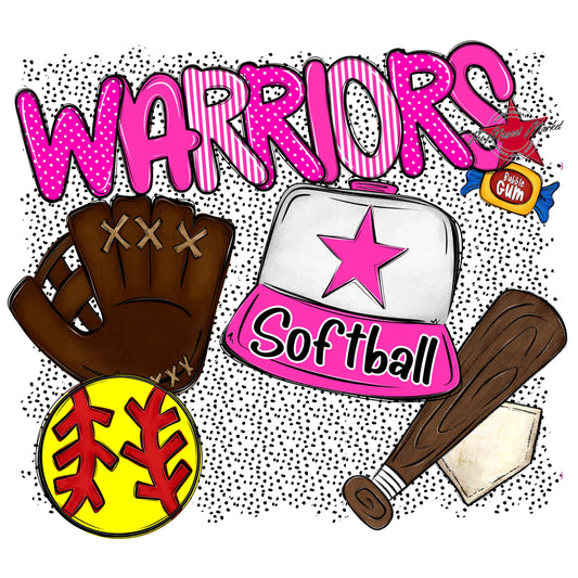 Warriors Softball Spirit-Pink