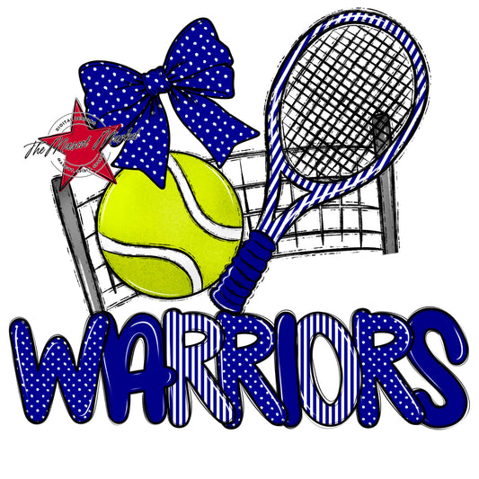 Warriors Tennis Spirit Design-Blue