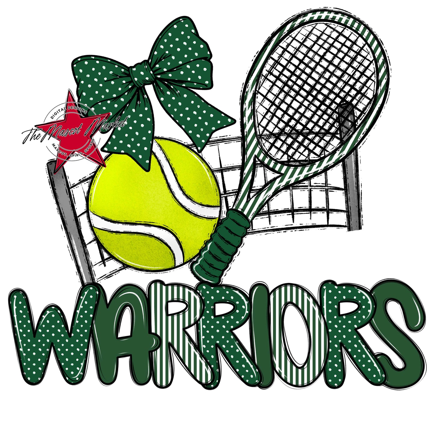 Warriors Tennis Spirit Design-Green
